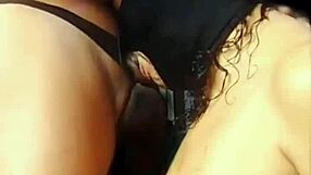 Masked BBW Prostitute Sucks Monster Black Cock in BDSM Scene