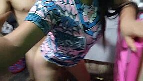 Innocent mother-in-law convinces stepson for intense sex in husband's room