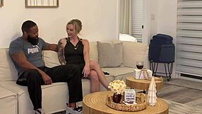 Hot blonde cucks hubby for bbc