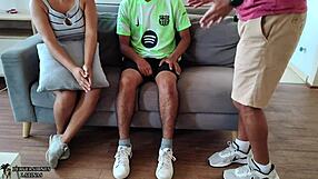 I brought my girlfriend to my stepdads house and ended up fucking her and giving her his cum to swallow