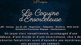 The Naughty Enchantress Guides You in a Sensual French ASMR Jerk Off Fantasy