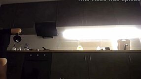 Watch Her COOK and MASTURBATE in the Kitchen!