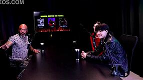 Yastrixx Performs Oral And Anal In Sheer Red Lingerie.