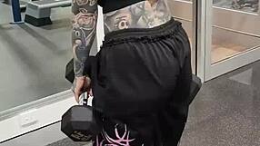 milf gym life with huge ass and tits in leggings