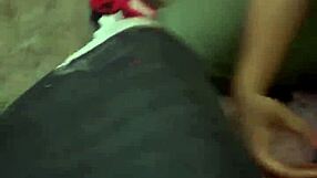 Ghetto Ebony Pornstar Delivers Sloppy Blowjob in House