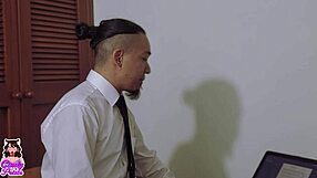 latina student rides professor for cum in mouth