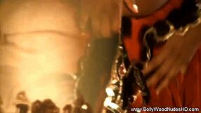 gorgeous indian woman dances naked in a beautiful striptease