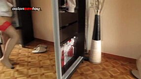 Getting ready for hardcore cosplay party do you like my naughty look in uniform