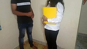 i share my dirty hindi office bathroom experience with my boss for a raise