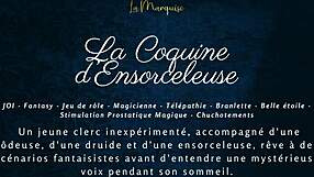 The Naughty Enchantress Guides You in a Sensual French ASMR Jerk Off Fantasy