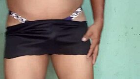 I dance in a purple satin thong from victoria's secret, teasing with lingerie and toys.