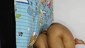 Roughly Fucking the Slut Wife in Step Brother's Room – He Enters!