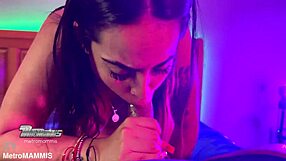 Brazilian Babe Tries Deepthroat on Monster Cock