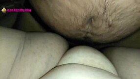jean rodriguez, the bbw latina milf, gets fucked hard with legs over shoulders, her big tits bouncing wildly as she cums
