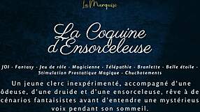 The Naughty Enchantress Guides You in a Sensual French ASMR Jerk Off Fantasy