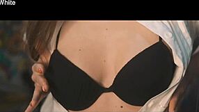 emme white in lingerie shows her ass and tits in private camera