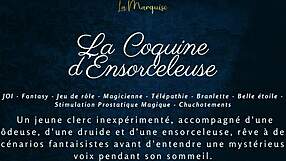 The Naughty Enchantress Guides You in a Sensual French ASMR Jerk Off Fantasy