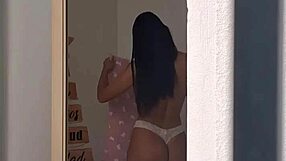 I SPY on my DELICIOUS rommie CHANGING, BATHING, and SHOWERING!