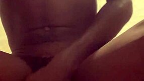 hard black man eases off stress with a quick session