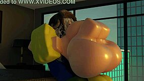 Lucky noob scores big ass doggystyle