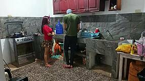 Perverted neighbor reveals everything in front of him during intimate moments