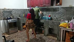 Perverted neighbor reveals everything in front of him during intimate moments