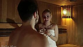 Curvy Hottie Fucking A Stranger In A Public Sauna