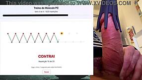 Exercise session for a strong, fat, powerful 19 cm cock that lasts hours without cumming