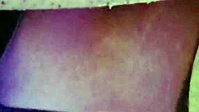 Girlfriend interacts with boyfriend in homemade setting