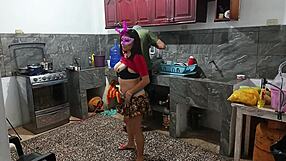 Perverted neighbor reveals everything in front of him during intimate moments