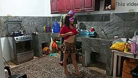 Perverted neighbor reveals everything in front of him during intimate moments