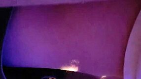 Girlfriend interacts with boyfriend in homemade setting