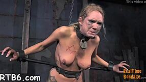 Tossed Up Girl Gets Punished In Garage Bondage Contest