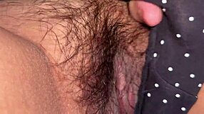 Indian Girl Teasing Her Hairy Pussy Solo