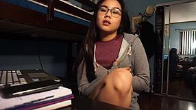 Tied Toes Self Tickle - Foot Fetish