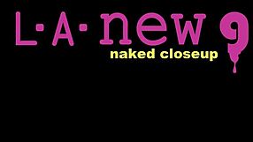 a fresh-faced blonde model poses naked in close-up