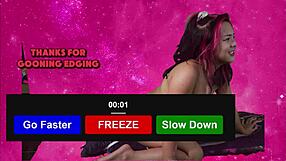 Exotiqfox výzva k edgingu: končit dvakrát za 5 minut