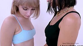 Straight teen girl seduced by lesbian stylist in casting interview