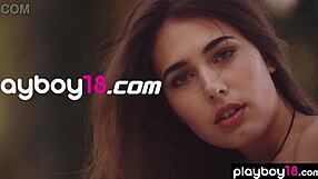 Petite Teen Katrine Pirs Strips And Poses Naked In Pool