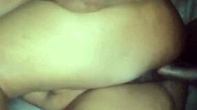 Ebony amateur in missionary style encounter with partner