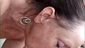 Pov mature hotwife candi annie milks cock at nudist resort pool