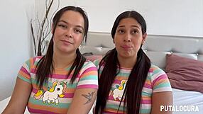 Melisa and Natalie swallow Torbe's cum completely