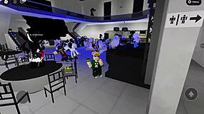 Dançando cm as novinhas safadas no salão de festa do Roblox