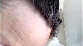 Pov mature hotwife candi annie milks cock at nudist resort pool