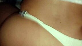 Kitty rides hard in reverse cowgirl POV, begging not to cum inside her tight pussy