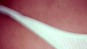 Kitty rides hard in reverse cowgirl POV, begging not to cum inside her tight pussy