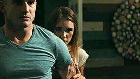 Sexy Bestfriends Jane Wilde And Natalie Knight Notice Nathan Bronson Stalking Them And Share His Huge Cock In A Threesome