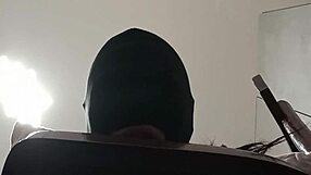 Tied up blindfolded ballgagged milf gets fucked in mouth pussy and ass