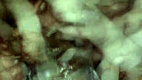 The story unfolds as the wife gets multiple creampies in her pussy, cum overflowing