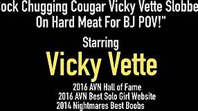 blonde cougar vicky vette deepthroats hard cock